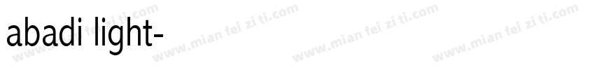 abadi light字体转换